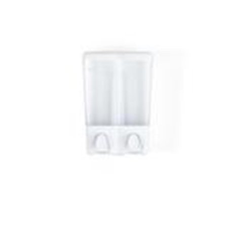 LATESTLUXURY CLEAR CHOICE 2 Chamber Soap and Shower Dispenser White LA2651854